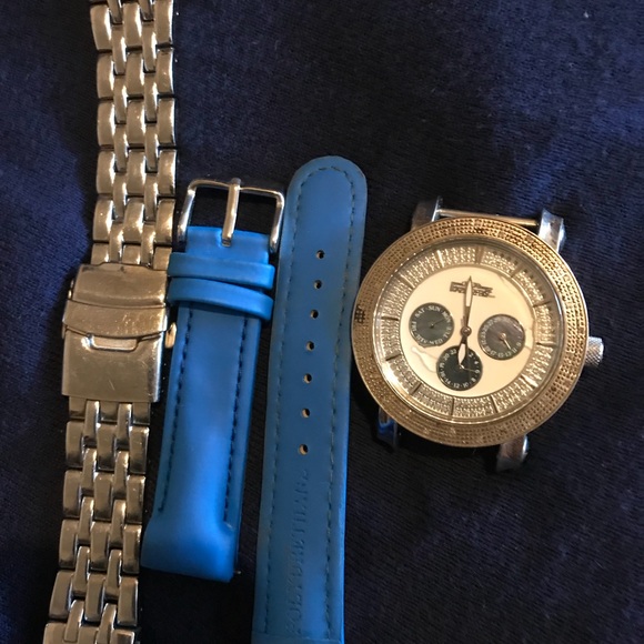 Freeze Diamond Bezel Unisex Watch - Picture 1 of 4